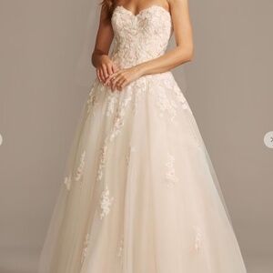 STUNNING Brand New Davids Bridal Wedding Set (Dress, Veil, Bag)